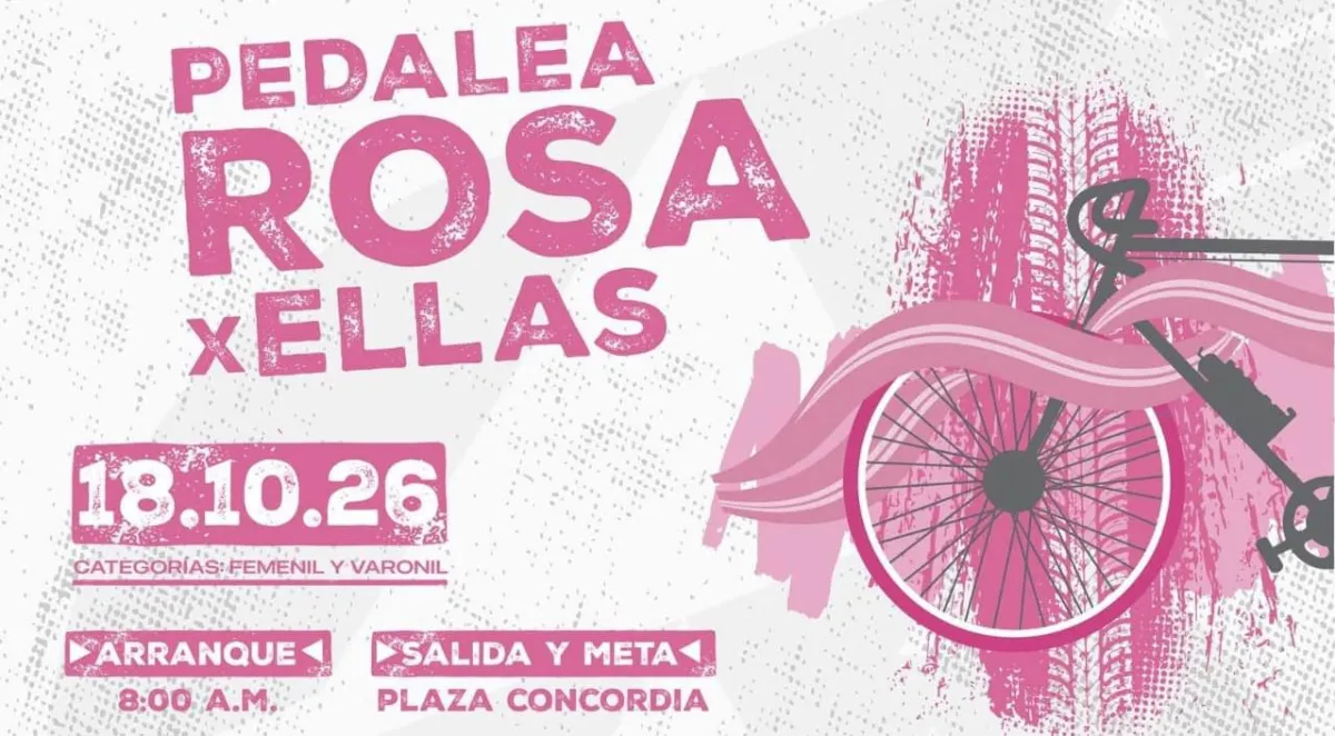 ‘Pedalea Rosa por Ellas’: invitan a rodada ciclista por la prevención del cáncer de mama en Saltillo