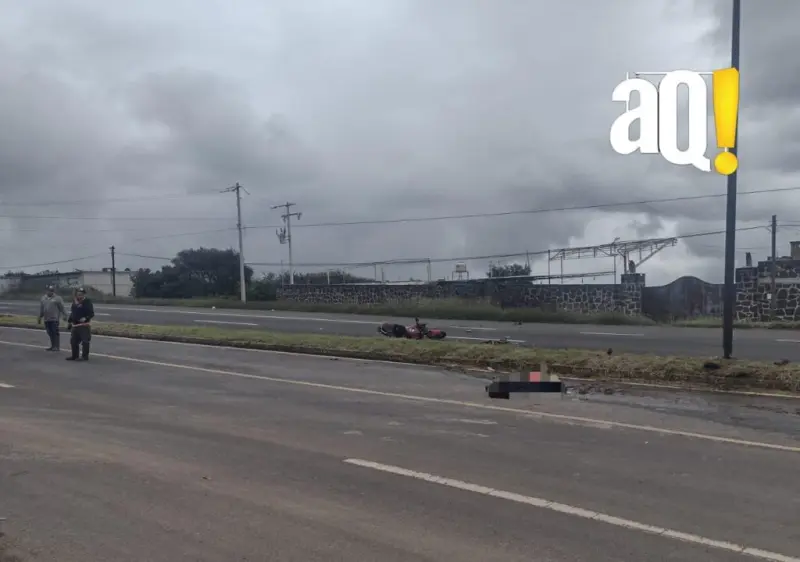 Muere motociclista tras accidente con tractocamión en Ezequiel Montes