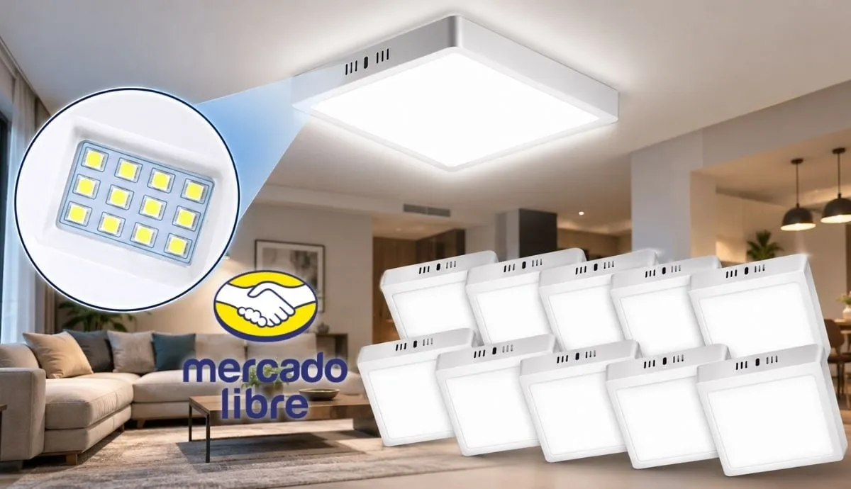 Paquete de 10 lámparas LED de 18W tiene rebaja en Mercado Libre y permite ahorrar hasta 80 por ciento de luz en el hogar