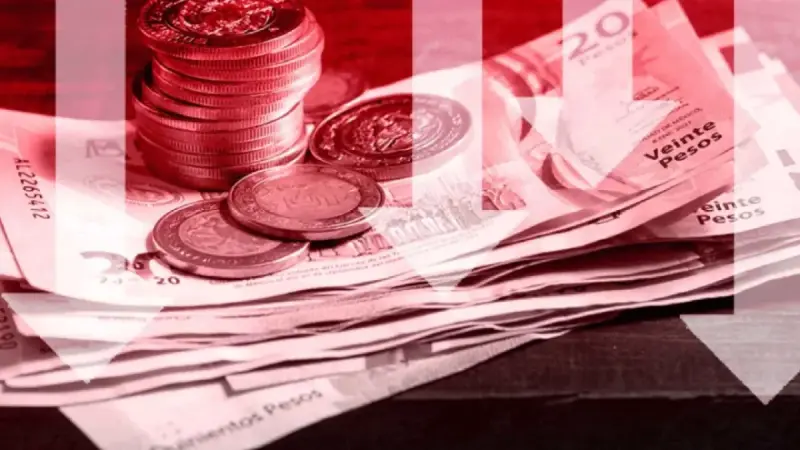 Peso cae 21 centavos ante el dólar