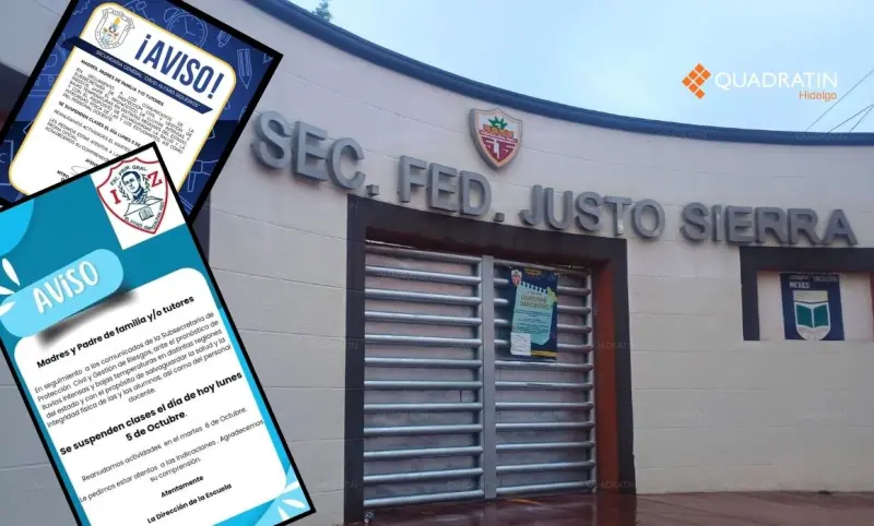 Por lluvias, suspenden clases en escuelas de Ixmiquilpan