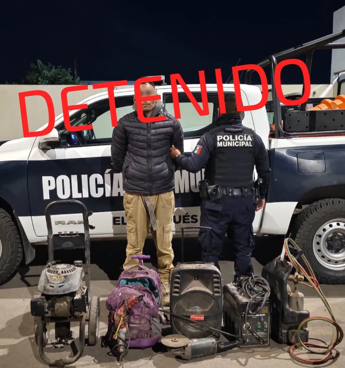 Policía de El Marqués frustra presunto robo en La Cañada; detienen a hombre dentro de propiedad privada