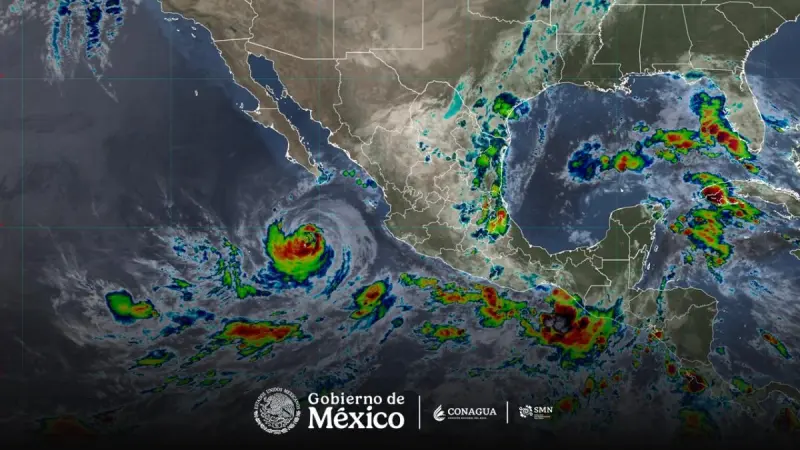 Huracán Rachel y Frente Frío número 1 provocarán lluvias en gran parte del país