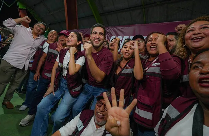 Gino Segura va por los comités de Morena en todo Quintana Roo