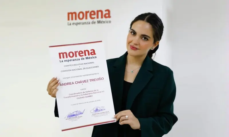 Designan a Andrea Chávez coordinadora de defensa la 4T en Ciudad Juárez