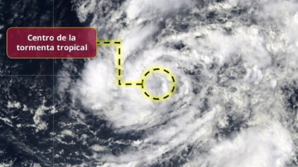 La depresión 22-E se convierte en la tormenta tropical "Vance" cerca de las costas de Guerrero
