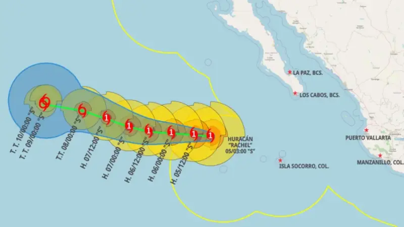 Rachel baja a categoría 1 persisten lluvias