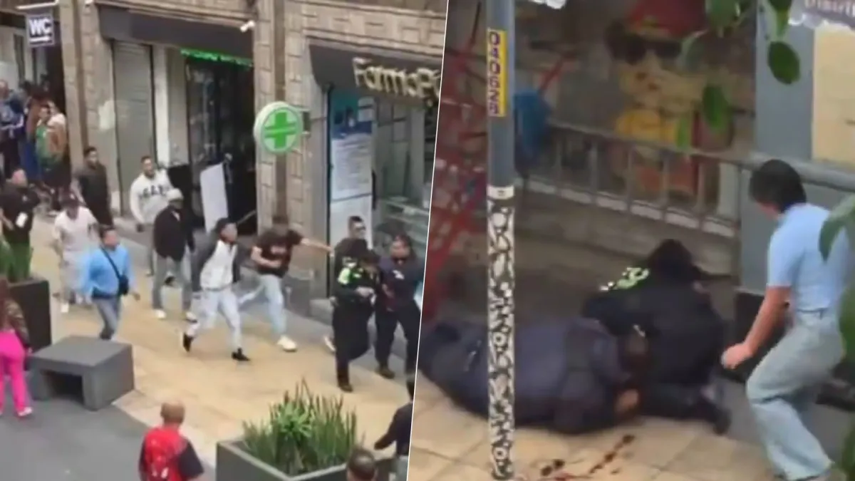 ‘Zapatiza’ a policías en el Centro Histórico de la CDMX: Detienen a 7 agresores