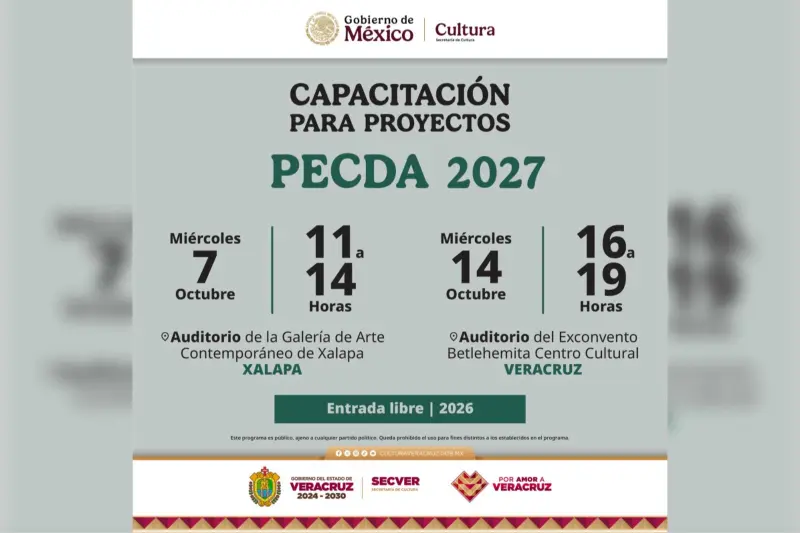 Secver orientará a comunidad artística en elaboración de proyectos PECDA
