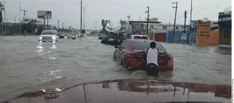 Matamoros bajo el agua tras lluvias
