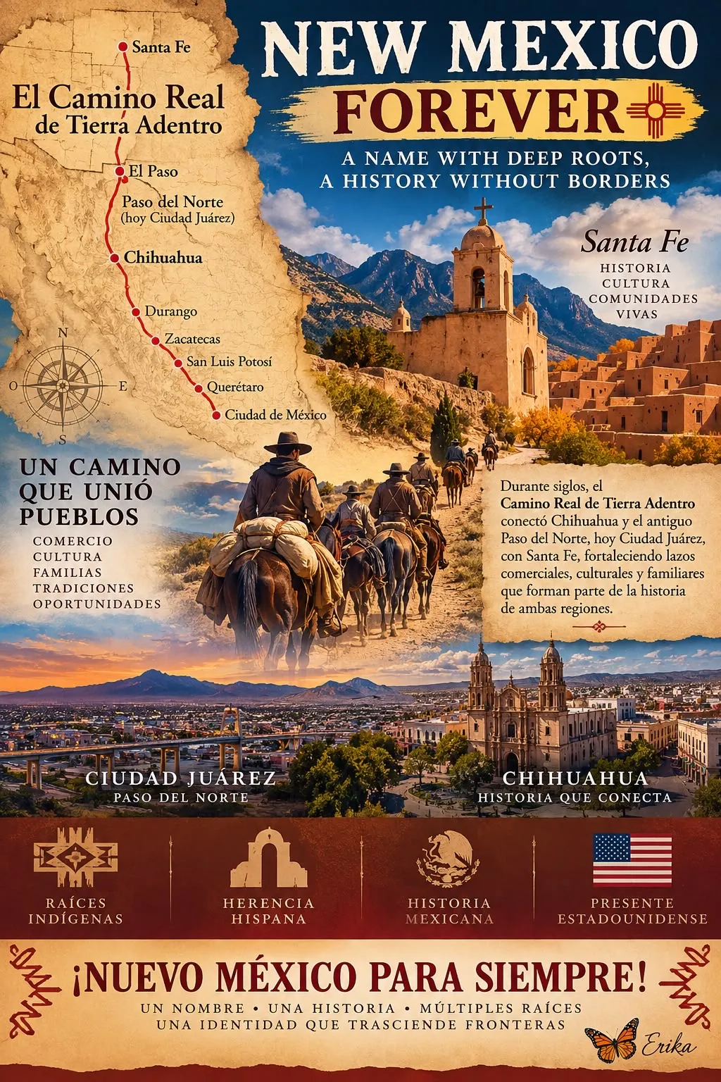 Nuevo México para siempre; un nombre que representa siglos de historia