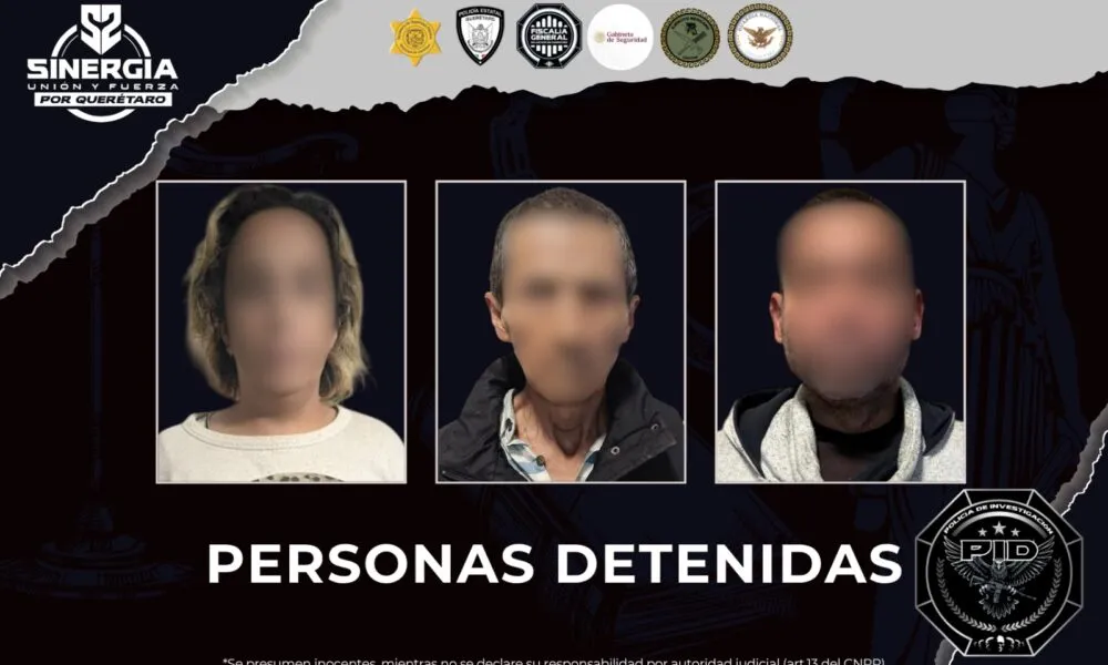 Operativo Sinergia permite detención de 3 personas durante cateos en Querétaro