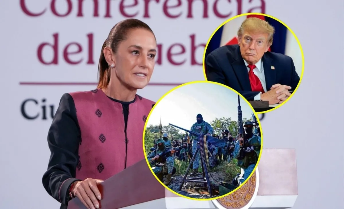 Trump dice a Sheinbaum que los cárteles gobiernan zonas de México y ella responde con datos sobre la reducción de homicidios y el tráfico de fentanilo; “quieren usar a México como parte de su campaña”, afirma