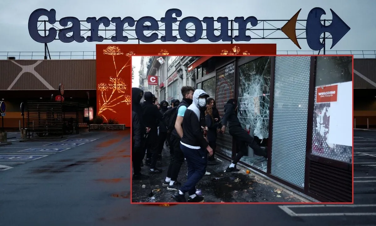 50 tiendas de Carrefour fueron afectadas directamente por los disturbios en Francia y advierte caída en sus ganancias