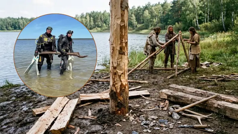 Arqueólogos recuperan en un lago de Alemania maderas trabajadas hace 10 mil 500 años por cazadores-recolectores del Mesolítico, un hallazgo que podría demostrar que estos grupos construían espacios de vida más estables de lo que se pensaba, unos 3 mil año