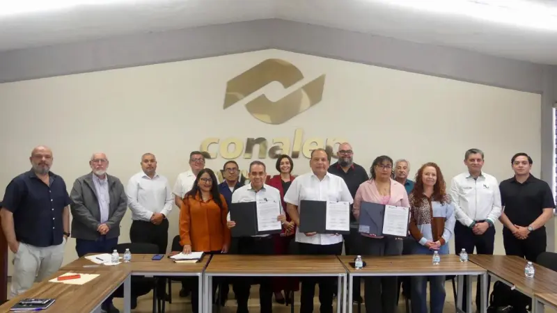 Firma de convenio CONALEP y SUTCONALEP