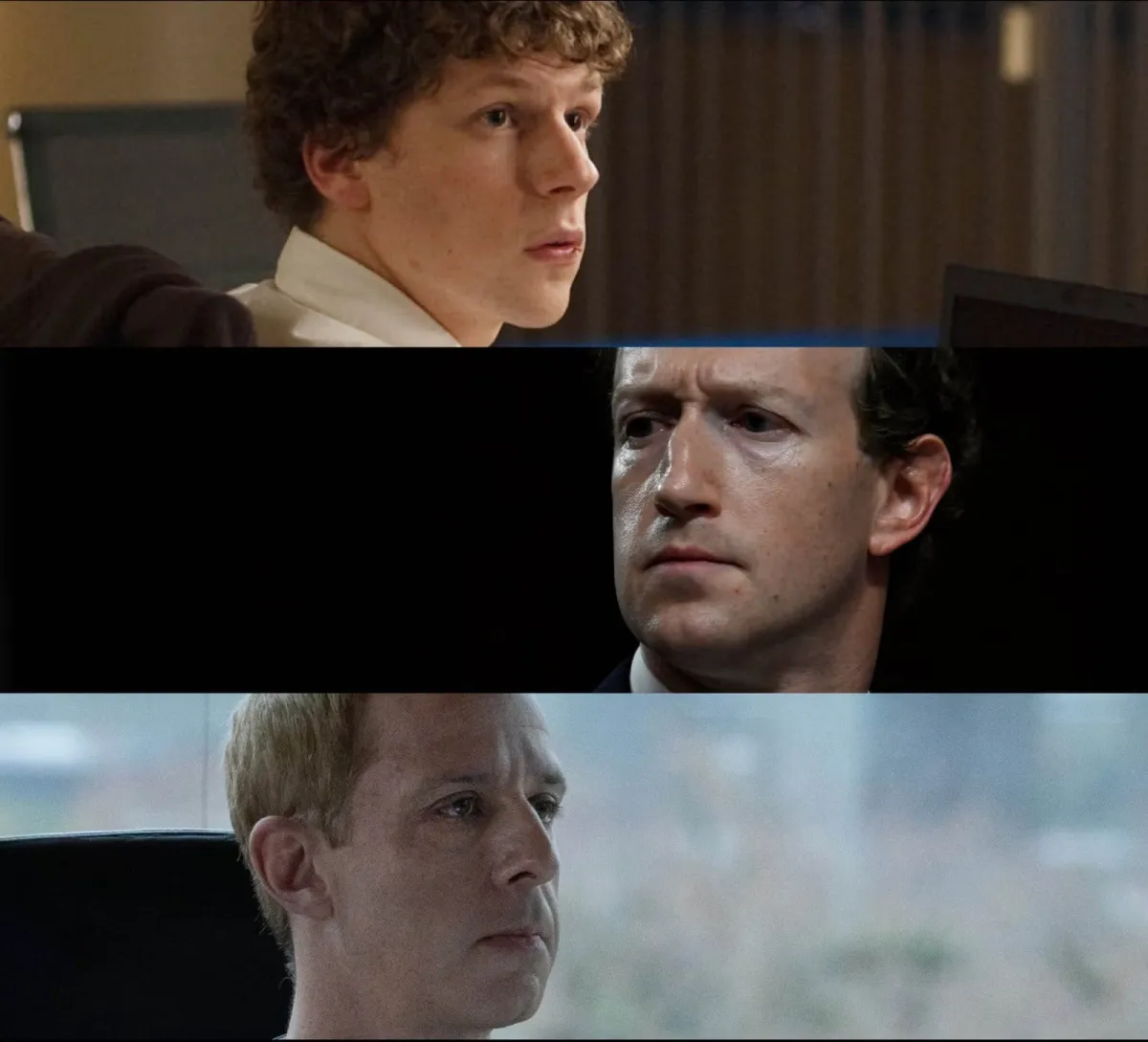 Tres Mark Zuckerbergs, tres hombres sorprendentemente diferentes