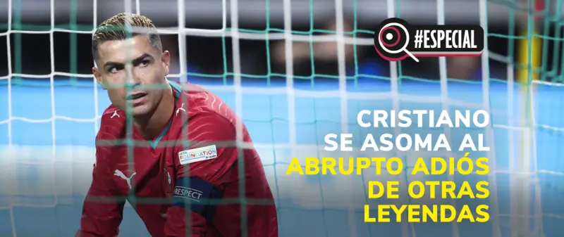 Cristiano se asoma al abrupto adiós de otras leyendas