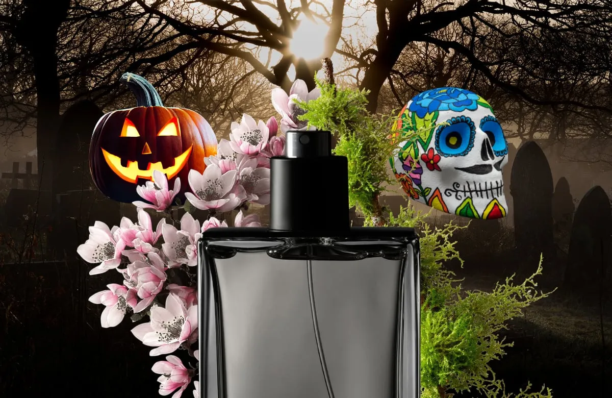 Los perfumes con los aromas más lúgubres para Halloween y Día de Muertos con notas de tierra mojada, musgo y flores marchitas, conoce las fragancias inspiradas en cementerios, casas abandonadas y escenarios de terror