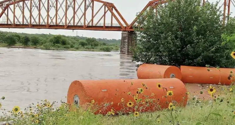 Preparan nueva barrera acuática en el Río Bravo