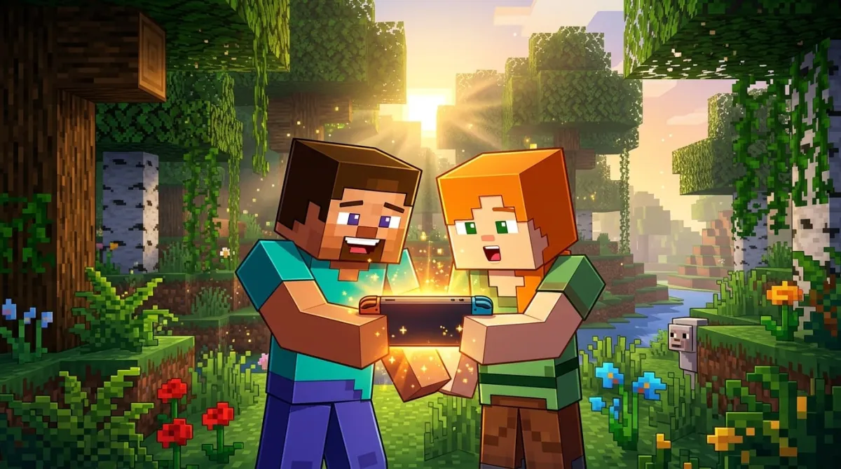 Minecraft confirma actualización gratis de forma temporal a Nintendo Switch 2 para los jugadores de Nintendo Switch, entre otros detalles