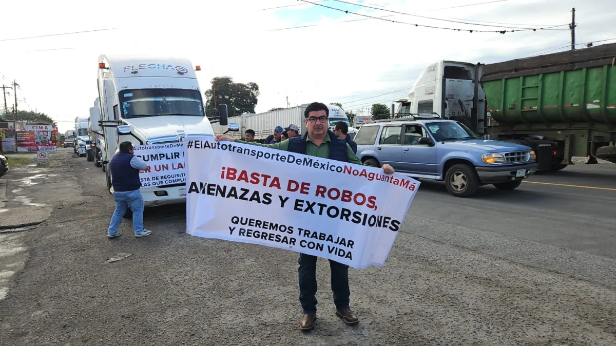 Inicia bloqueo de transportistas en la zona centro de Veracruz