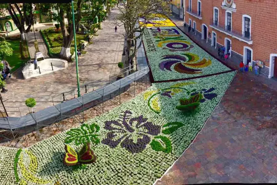 Reconocen como Patrimonio Cultural las portadas florales de Atlalilco y Axomulco