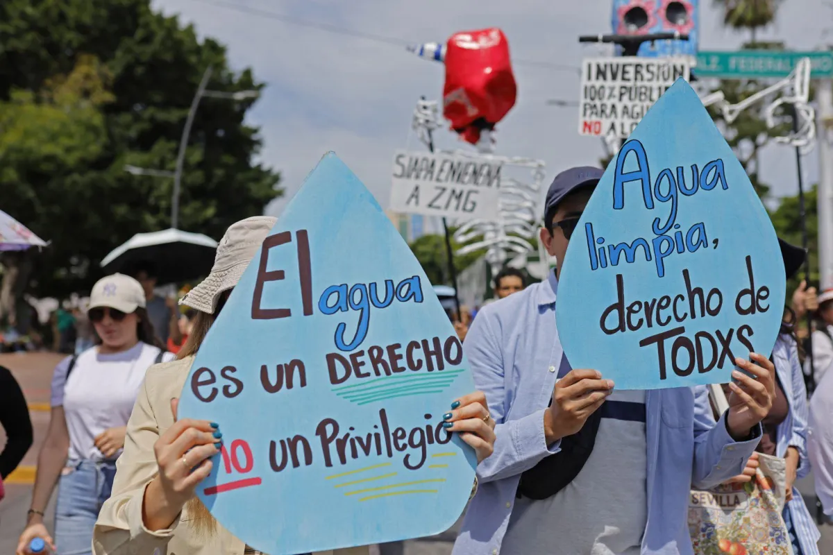 Convocan a Segunda Mega Marcha por el Agua en Jalisco, tras represión policial