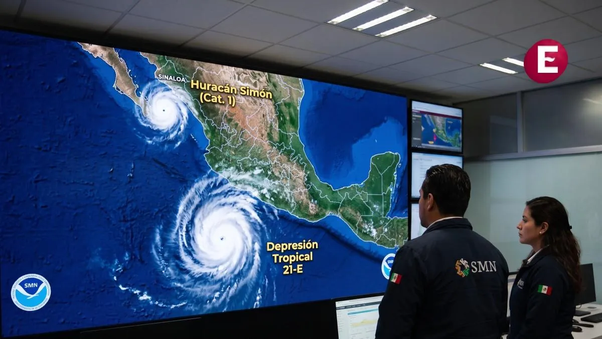 Depresión 21-E se forma en el Pacífico y será el huracán 'Trudy'; 'Simón' acecha Sinaloa