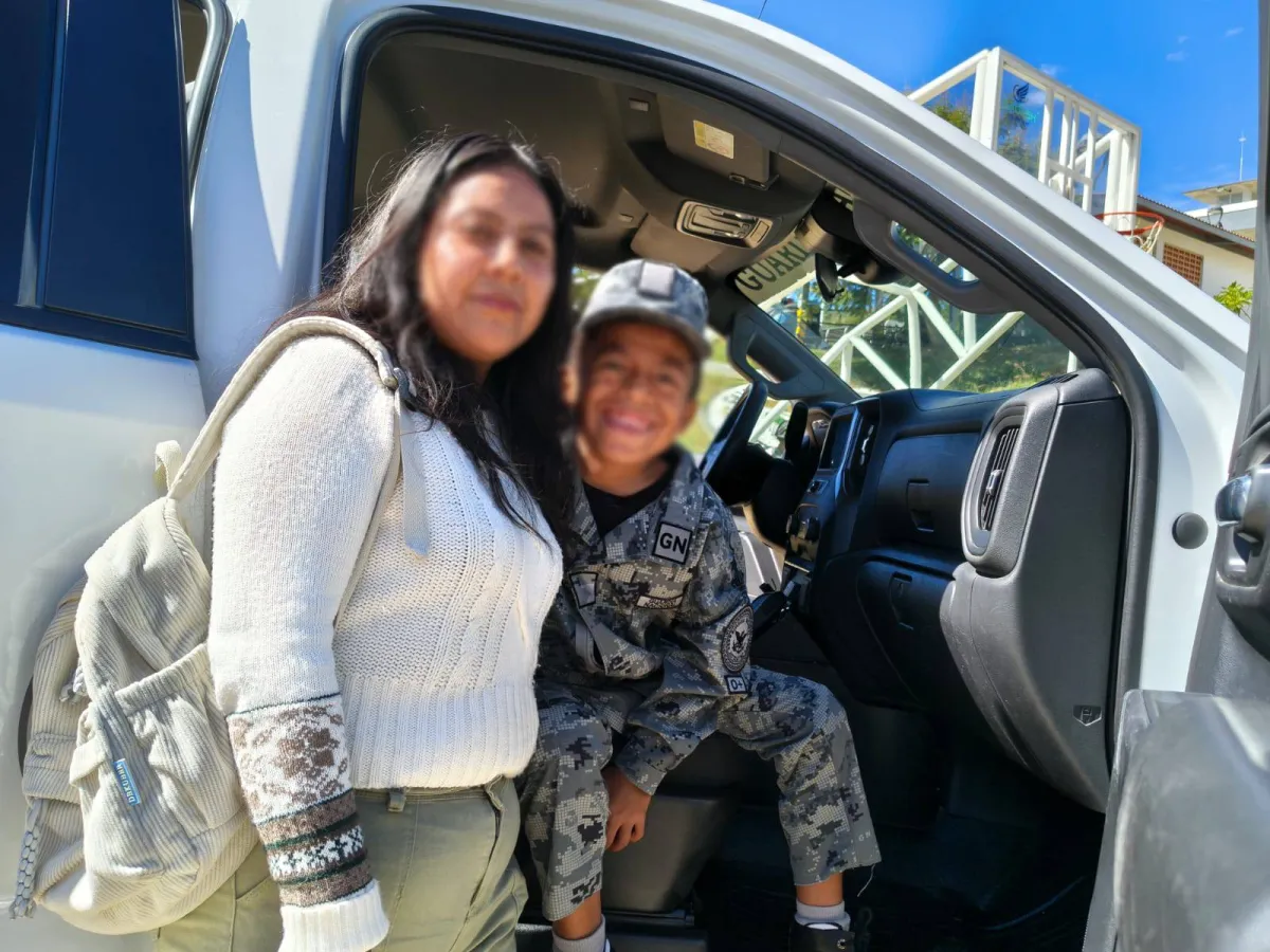 Nombra Guardia Nacional a niño guardia honorario en Oaxaca