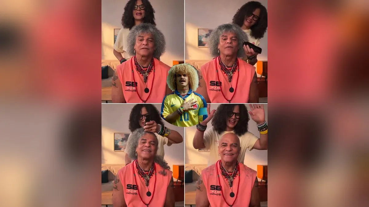 Carlos 'Pibe' Valderrama sorprende sin melena