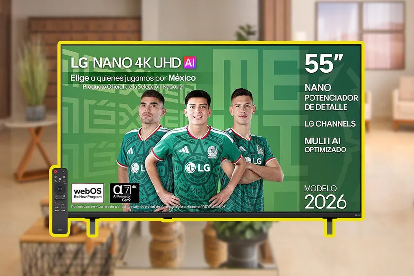 Amazon tiene a precio de remate la pantalla ideal para ver futbol: LG Nano 4K UHD de 55 pulgadas