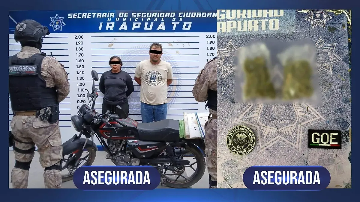 Detienen a 2 personas en Irapuato por presuntas amenazas a comerciantes