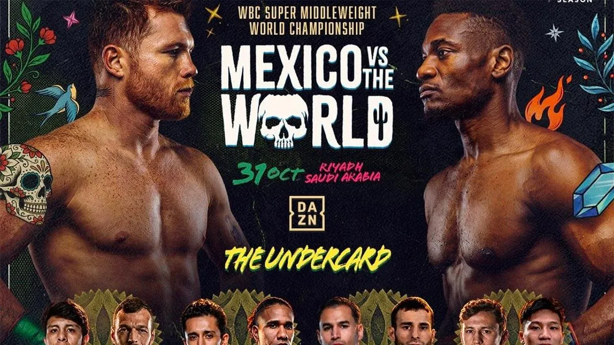 Cartelera completa de la pelea Canelo vs Mbilli