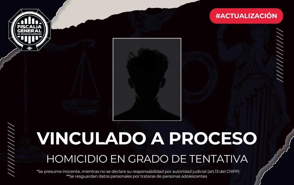 Vinculan a proceso a adolescente por ataque escolar en Querétaro