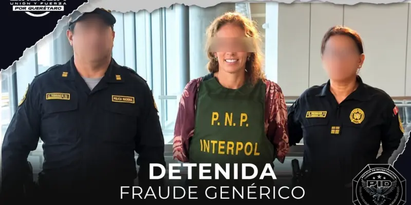 Detienen en Perú a María “N”, presunta implicada en fraude genérico requerida en Querétaro