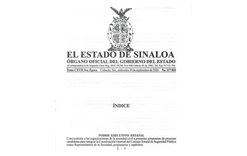 Abre Gobierno de Sinaloa convocatoria para renovar representantes ciudadanos del CESP