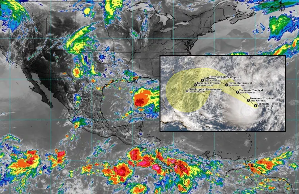 Depresión tropical Veinte-E y tormenta tropical Isaías provocarán lluvias intensas, fuertes vientos y oleaje elevado en varias regiones del país
