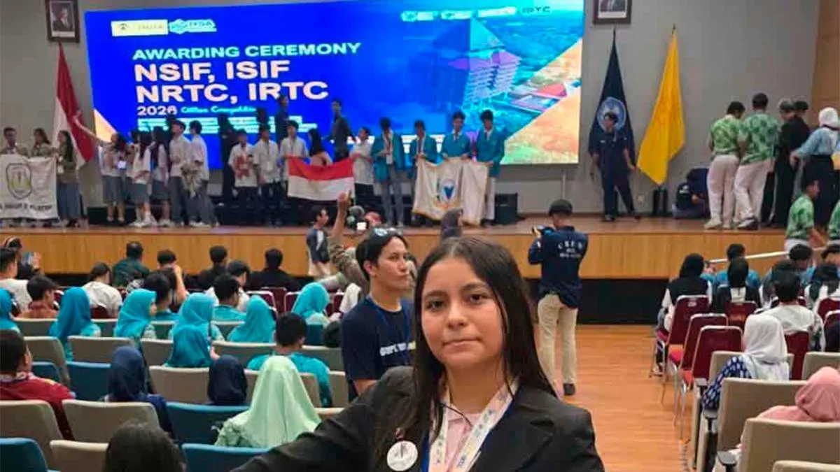Sheinbaun felicita a Ángela Karime Venegas por medalla de oro en Indonesia con su extintor acústico