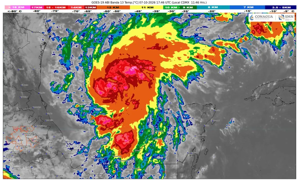 Advierten fortalecimiento de tormenta tropical Isaías en México