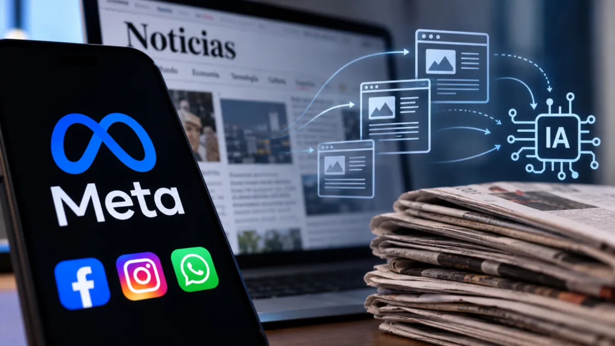 Meta retrasa nuevas reglas que le permitirían usar contenido de sitios web tras presión de editores