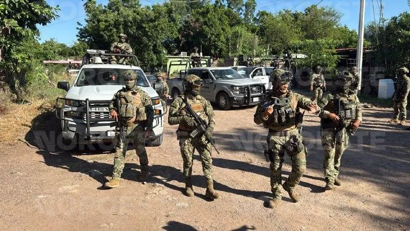 Confirman siete detenidos tras cinco cateos federales en Laguna Colorada, Culiacán