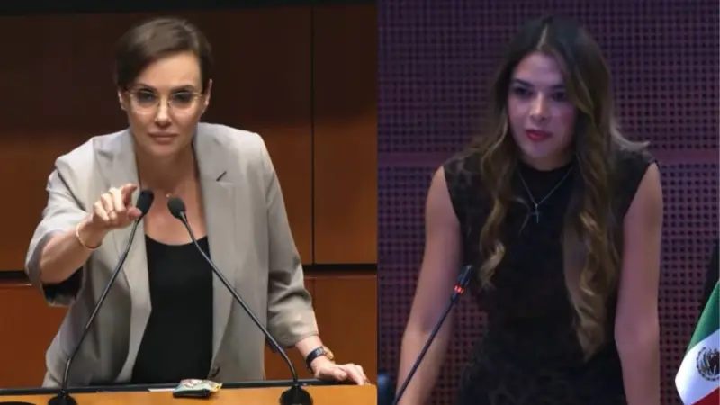 Lilly Téllez y Ruth González protagonizan enfrentamiento verbal en el Senado