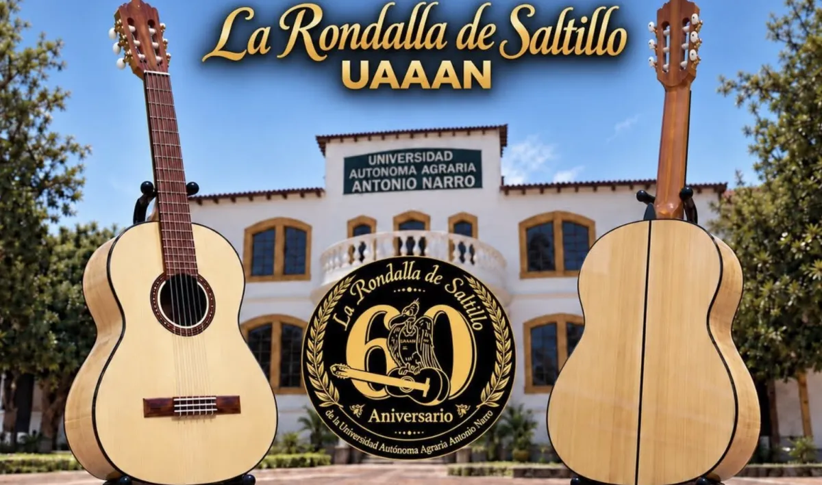 Lanzan guitarra oficial de edición limitada por el 60 aniversario de la Rondalla de Saltillo de la Narro