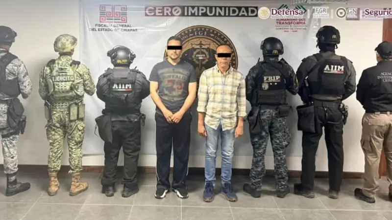 Detienen al alcalde y exalcalde de Suchiapa, Chiapas, durante Operación Enjambre; suman 21 capturados por investigación de corrupción