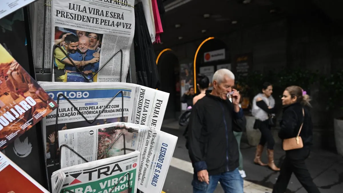 La Bolsa de Sao Paulo se desploma 17% y el dólar se dispara 12% tras la victoria de Lula