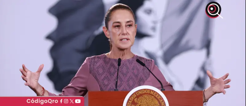 Sheinbaum critica vandalización de estatua del expresidente Felipe Calderón