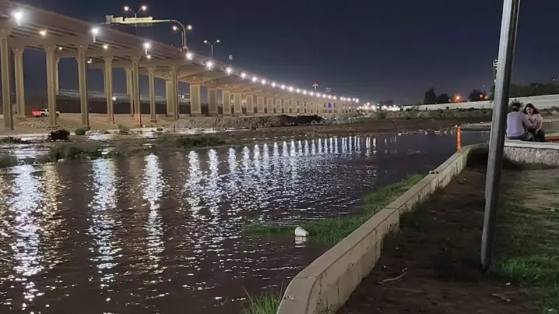 Se desborda el Río Bravo en el norponiente de Ciudad Juárez