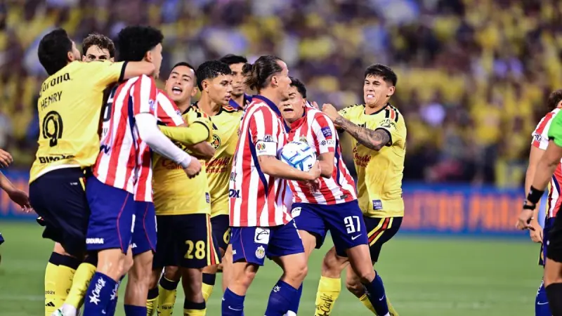 ¿Amistoso? Bronca entre América y Chivas en Estados Unidos