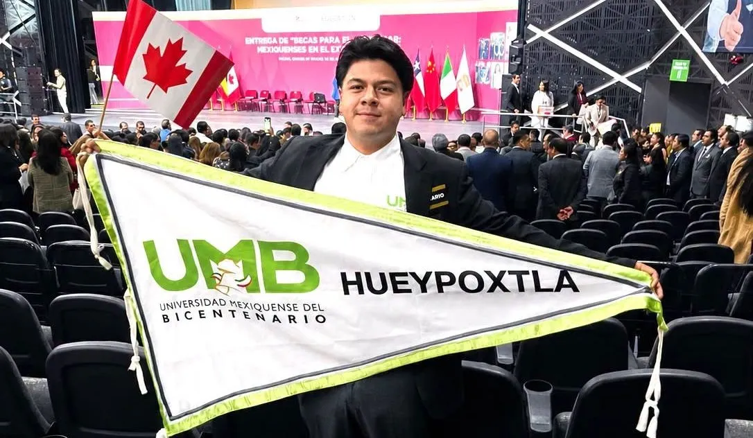 Obtiene joven de Hueypoxtla beca para estudiar en Canadá